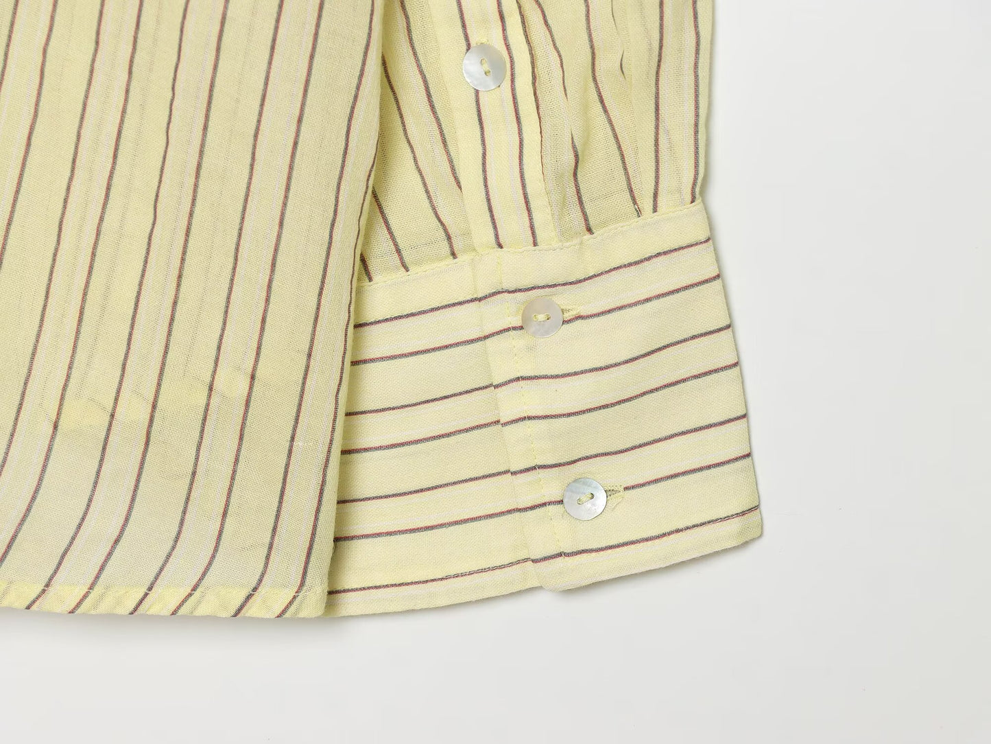 Women's loose chiffon striped shirt