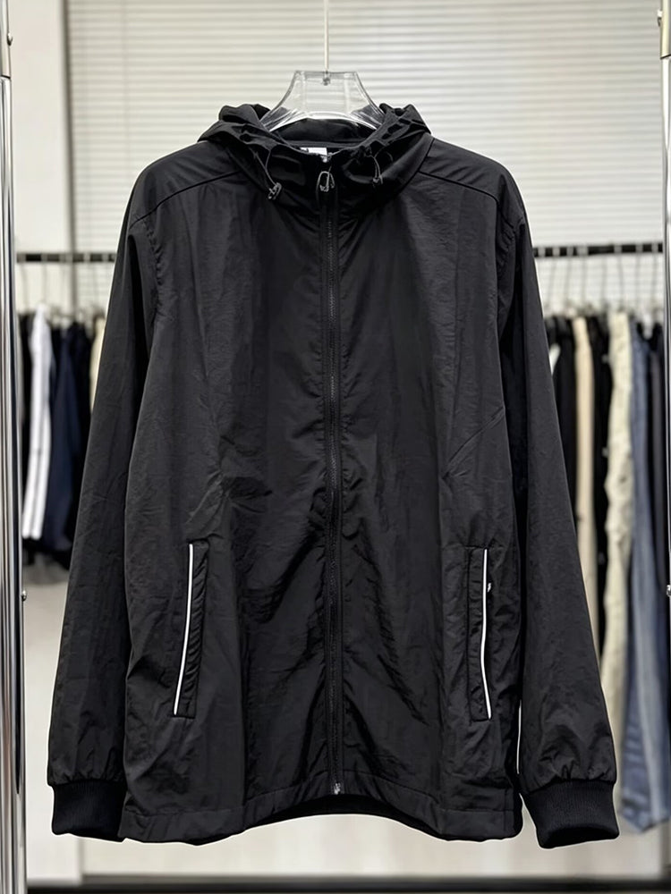 Women's new casual sunscreen embroidered hooded coat