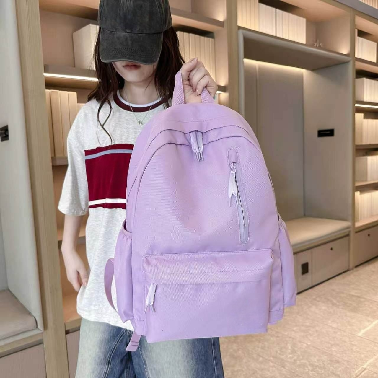 New stylish large-capacity schoolbag backpack