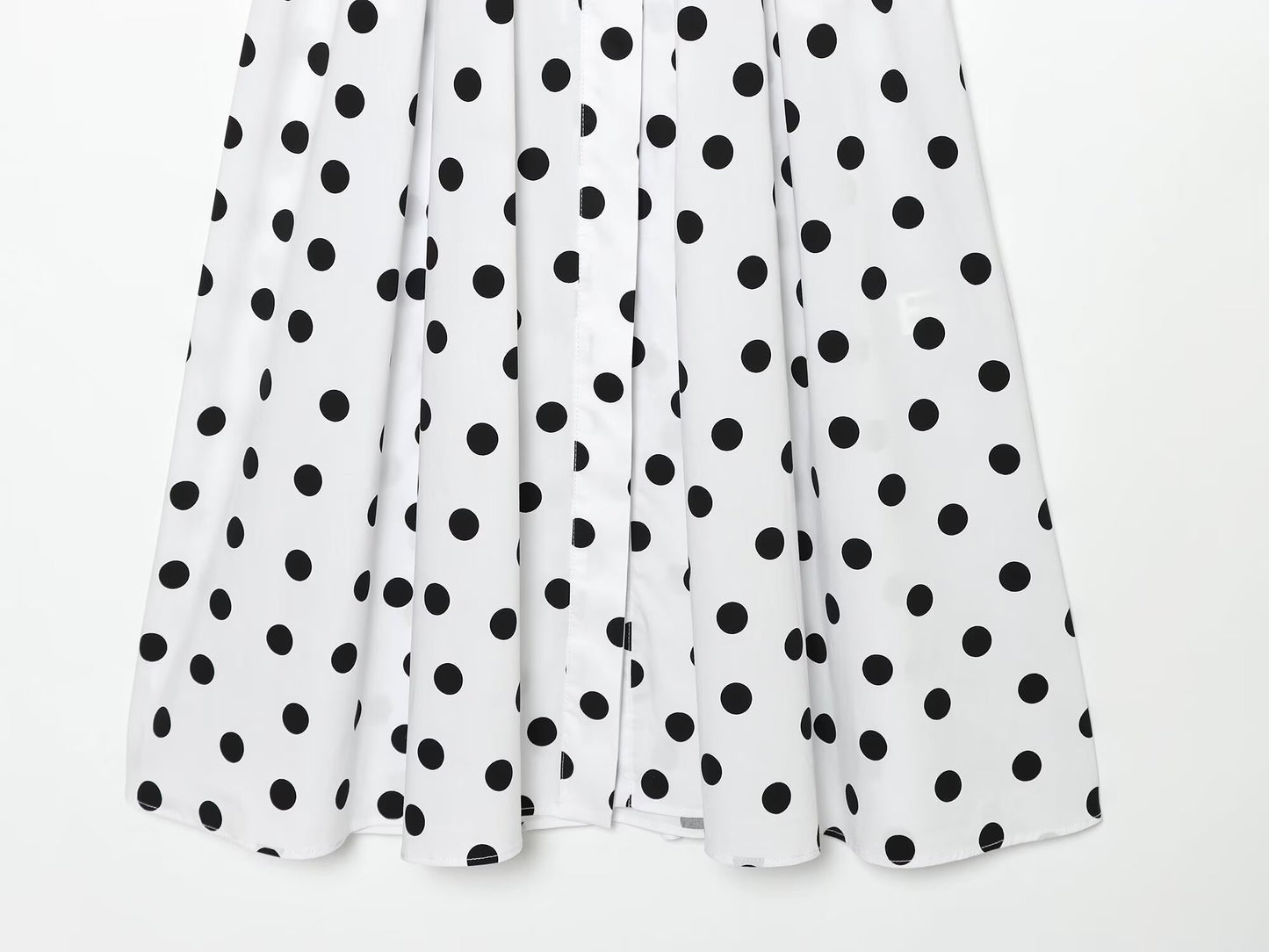 Women's polka dot Poplin Midi Dress