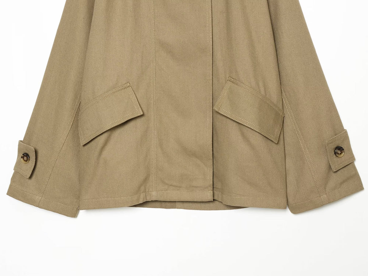 Women's retro lapel loose parkour workwear Coat