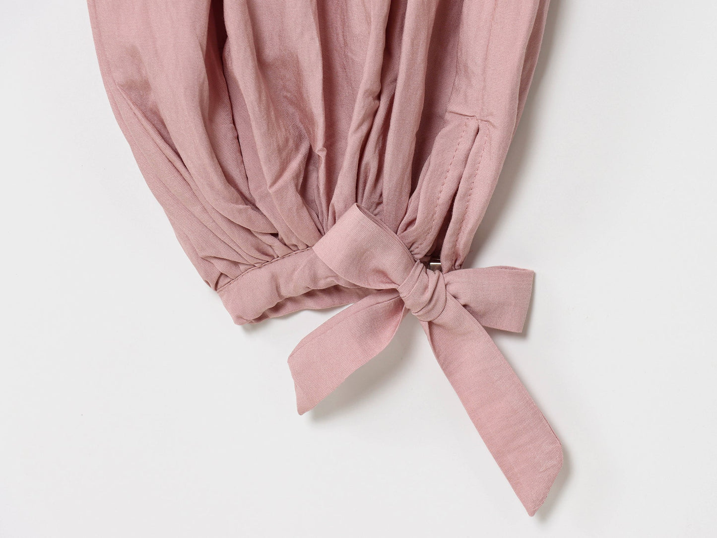 Women's new chic fashion bow decoration loose fluffy pants