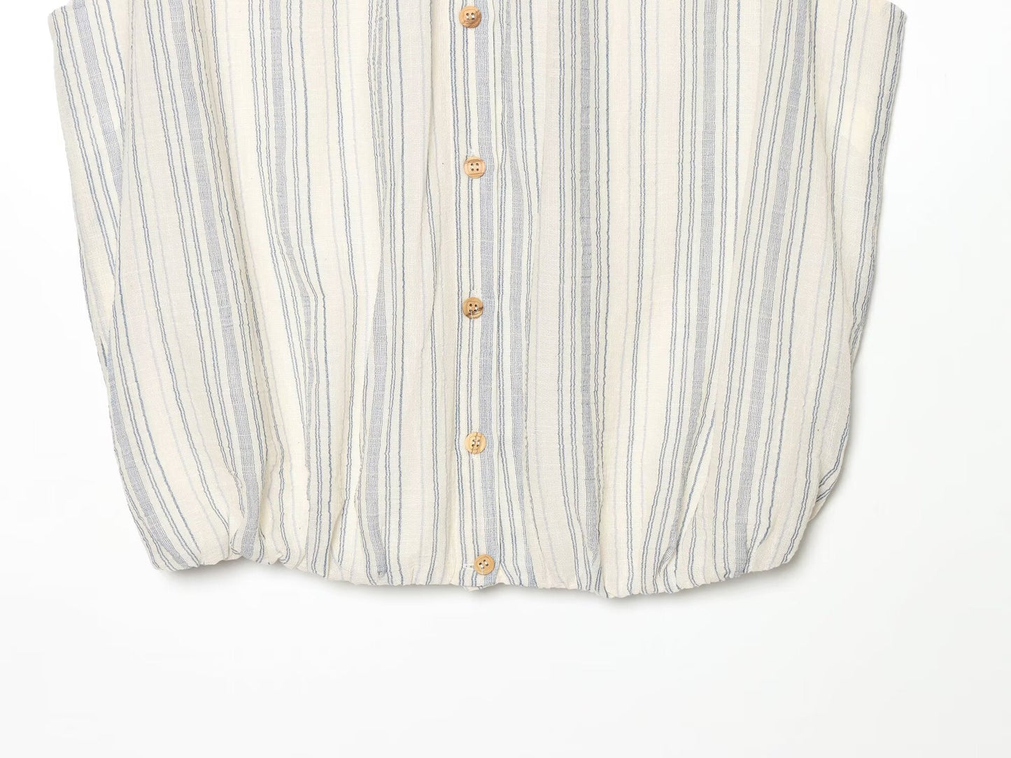 suit Women's 2 pieces sleeveless O Neck striped shirt+Skirts