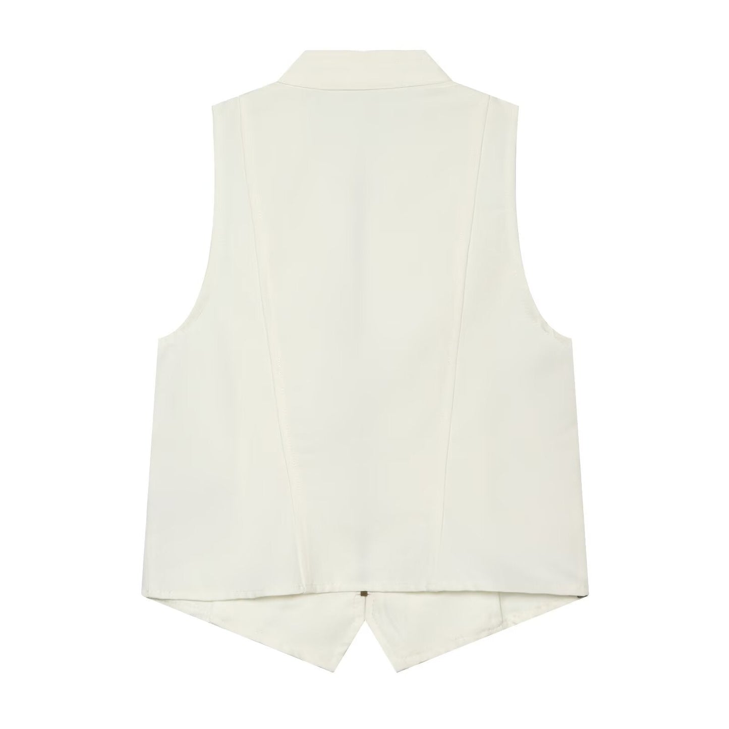 suit Women's 2 pieces zipper button up decoration sleeveless top+shorts