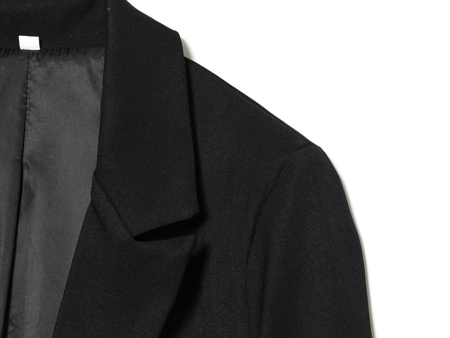Women's asymmetrical hem Wool blend Blazer Coat