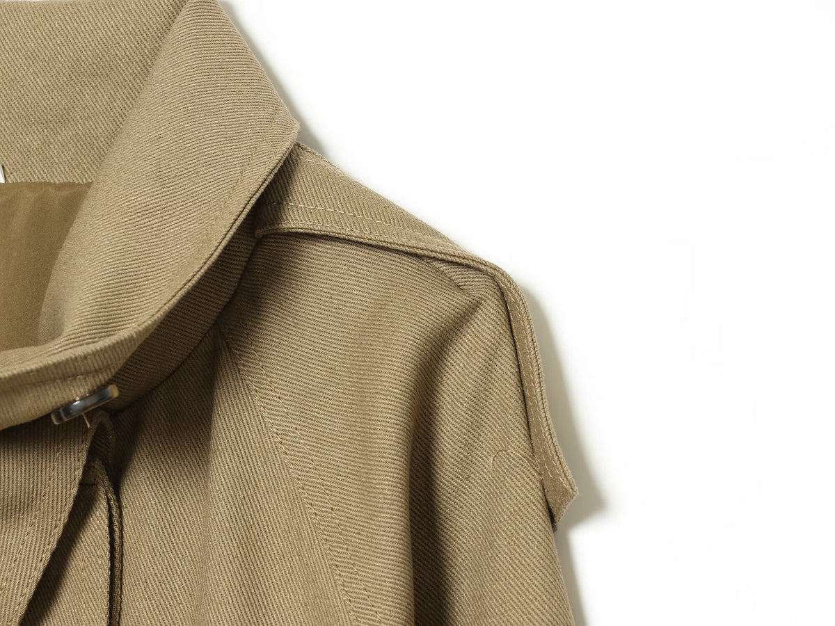 Women's retro lapel loose parkour workwear Coat