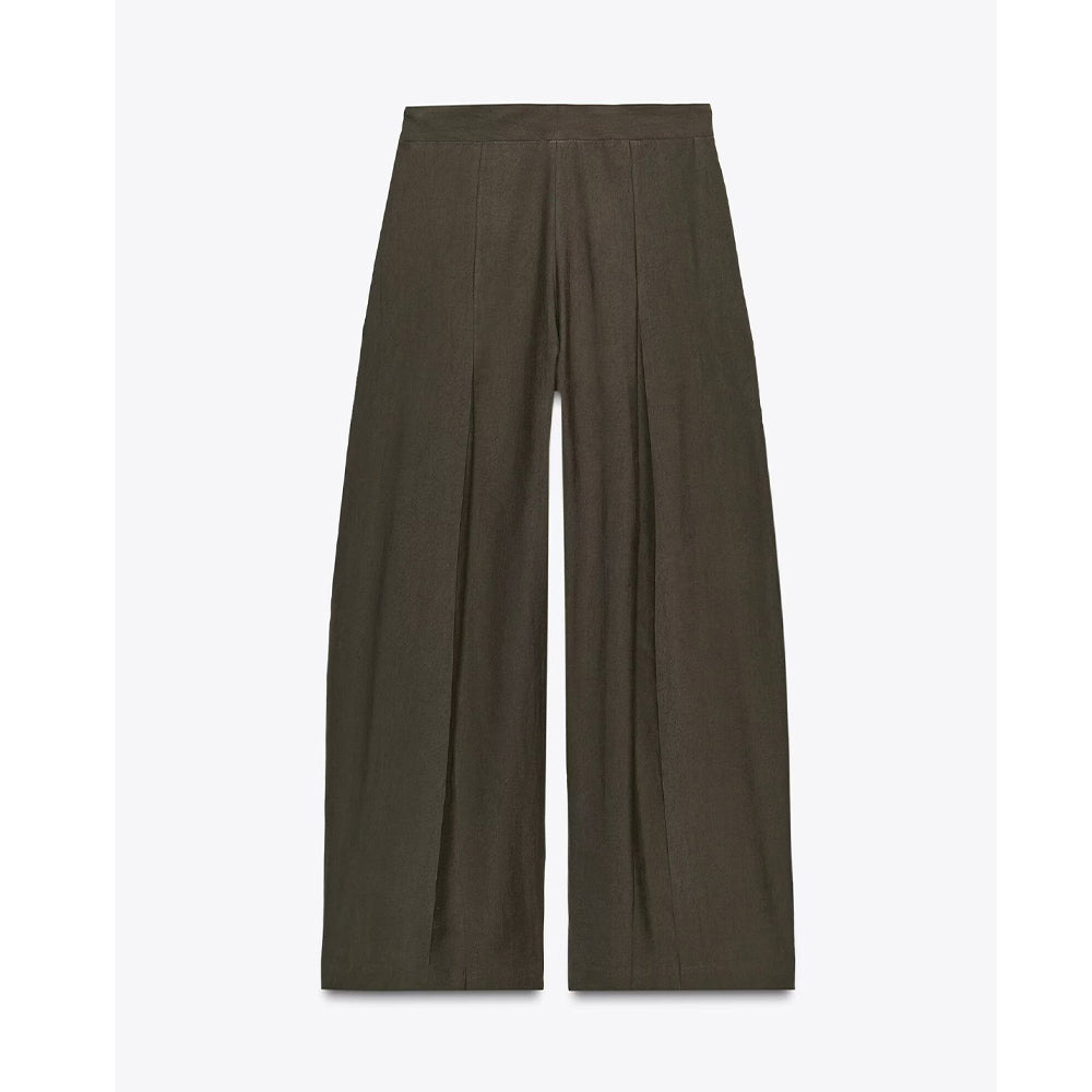 Women's New Fashion With Belt Loose Button-up Lapel Coat+Pants Suit