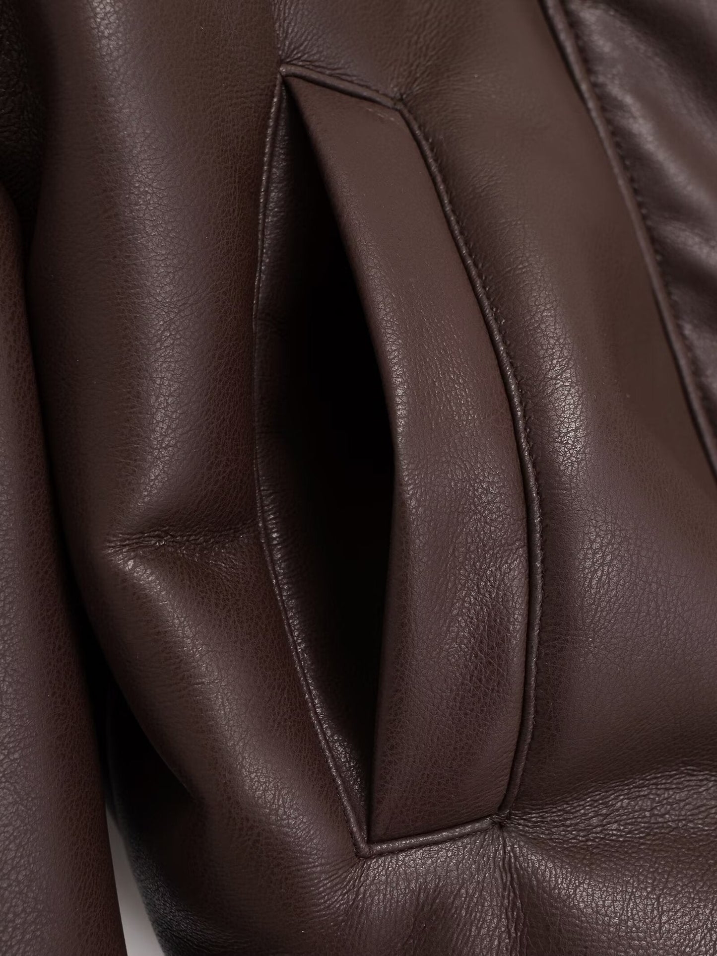 Women's double-sided faux leather pilot jacket Coat