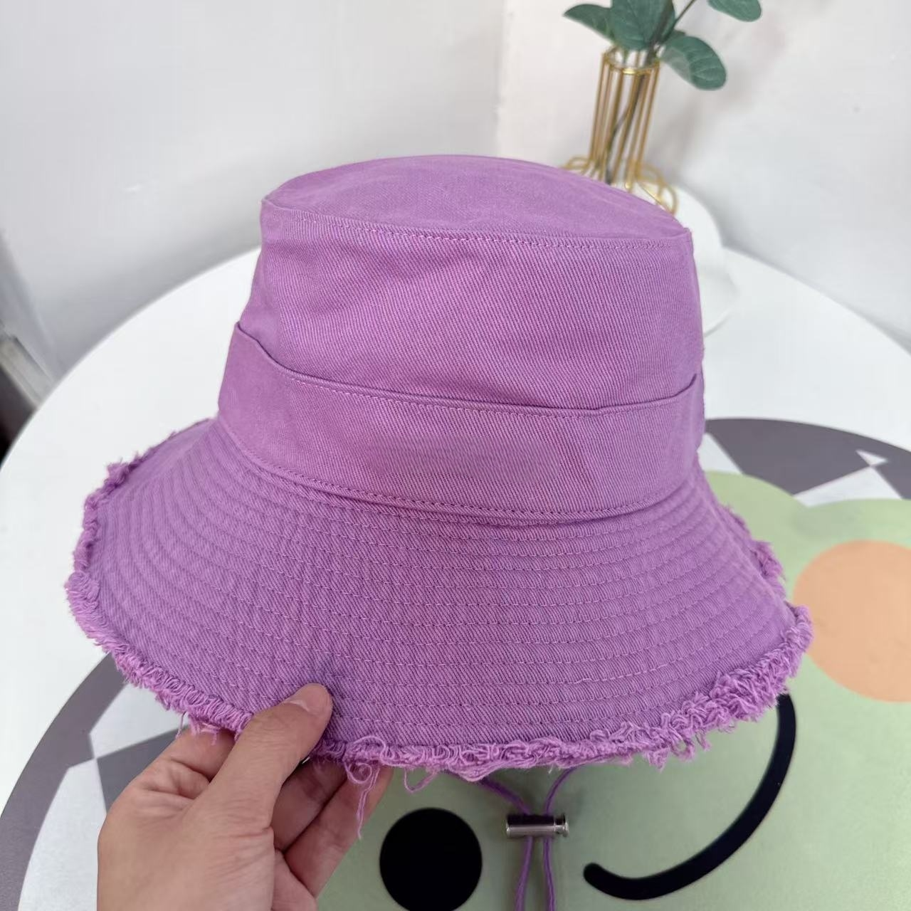 Women's new rope holiday sun protection basin hat burr fisherman's hat