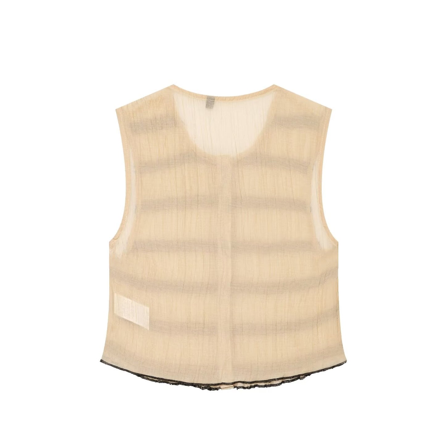 suit Women's 2 pieces contrasting stitching vest style top+Pants