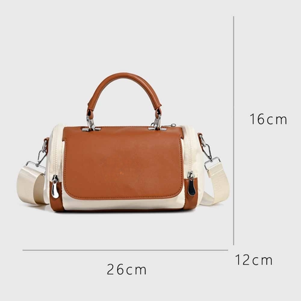 Women's new casual fashion contrast large-capacity portable messenger bag