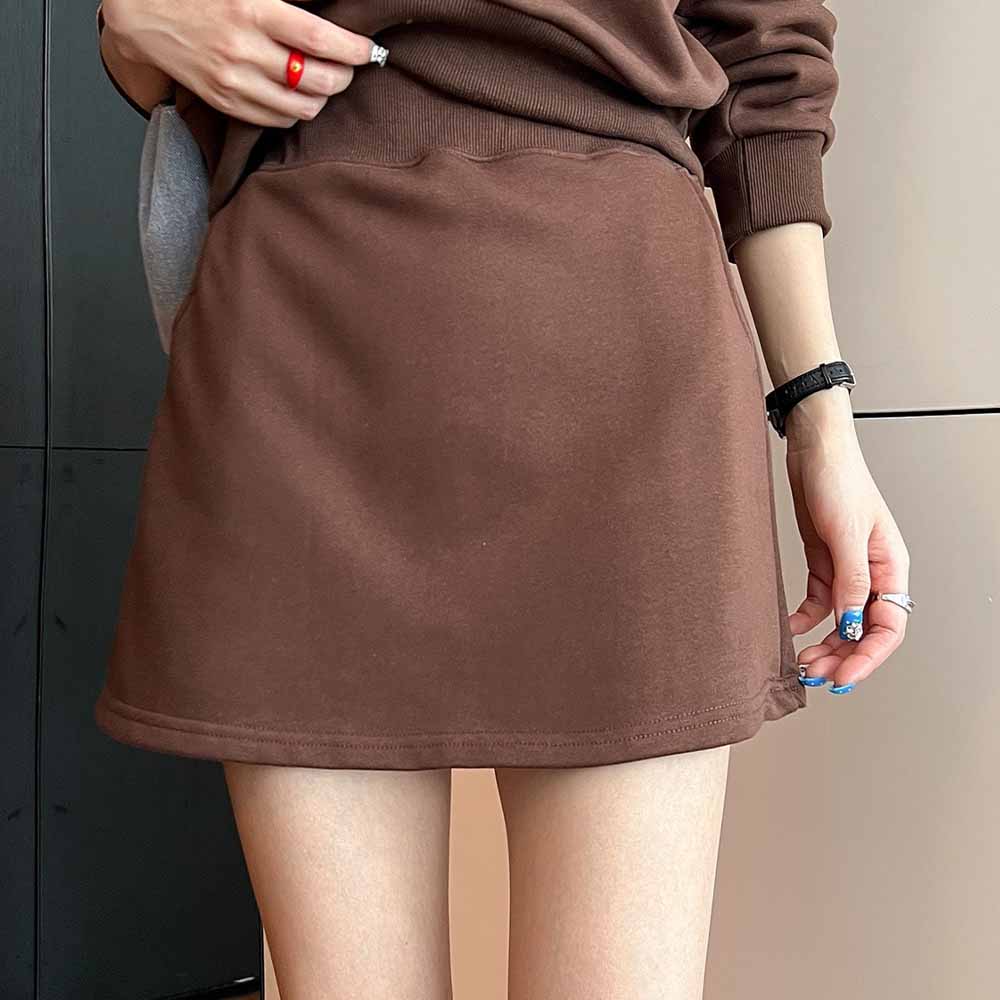 Women's new terry sports skirt cycling pants breathable skirt