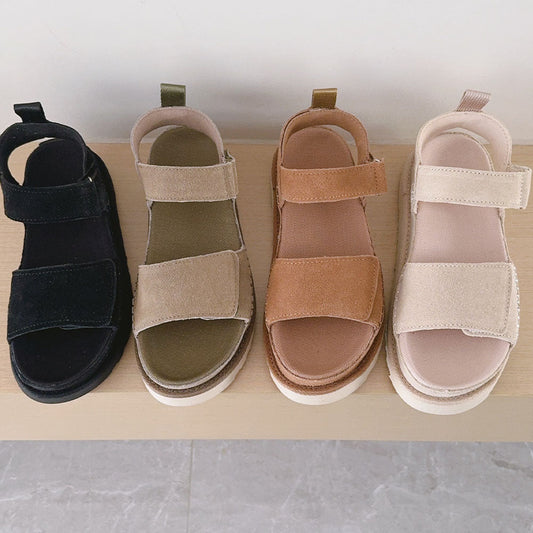 Women's 2026 new hook and loop comfortable fashion sandals.