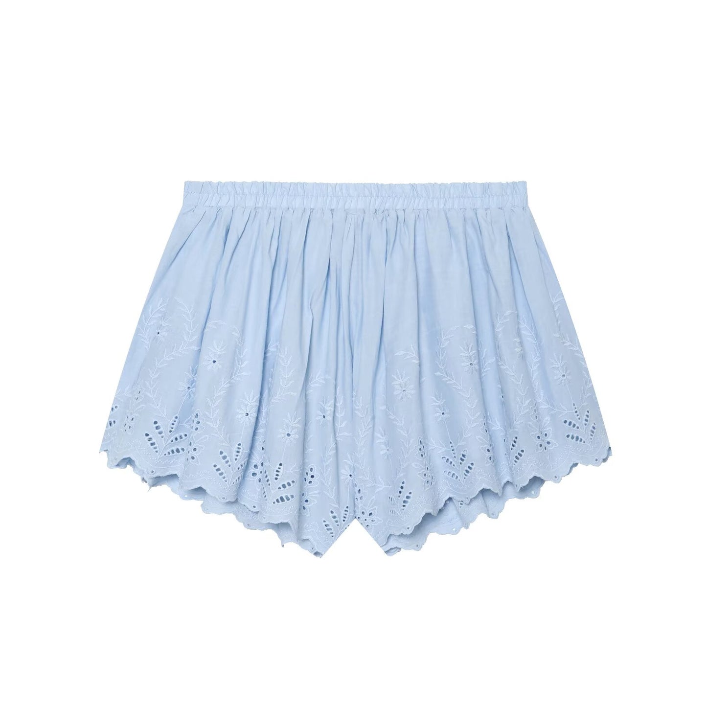 suit Women's 2 pieces embroidered suspender top+shorts