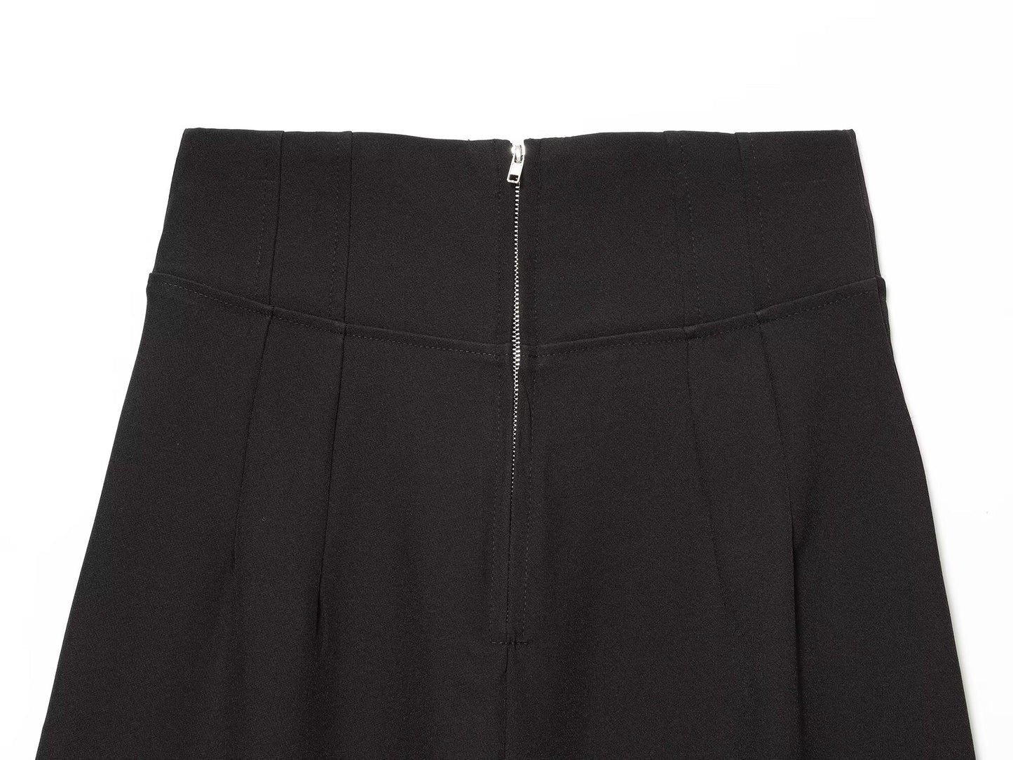 Women's new fashion comfortable loose high waisted zipper pants