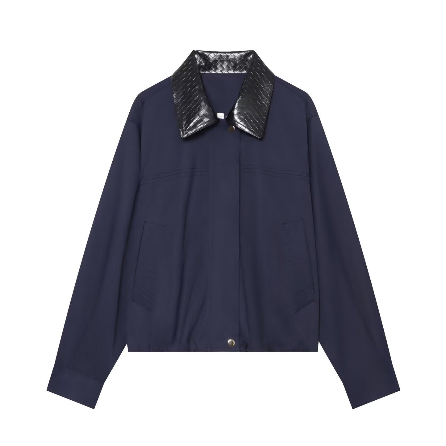 Women's patchwork lapel pilot jacket Coat