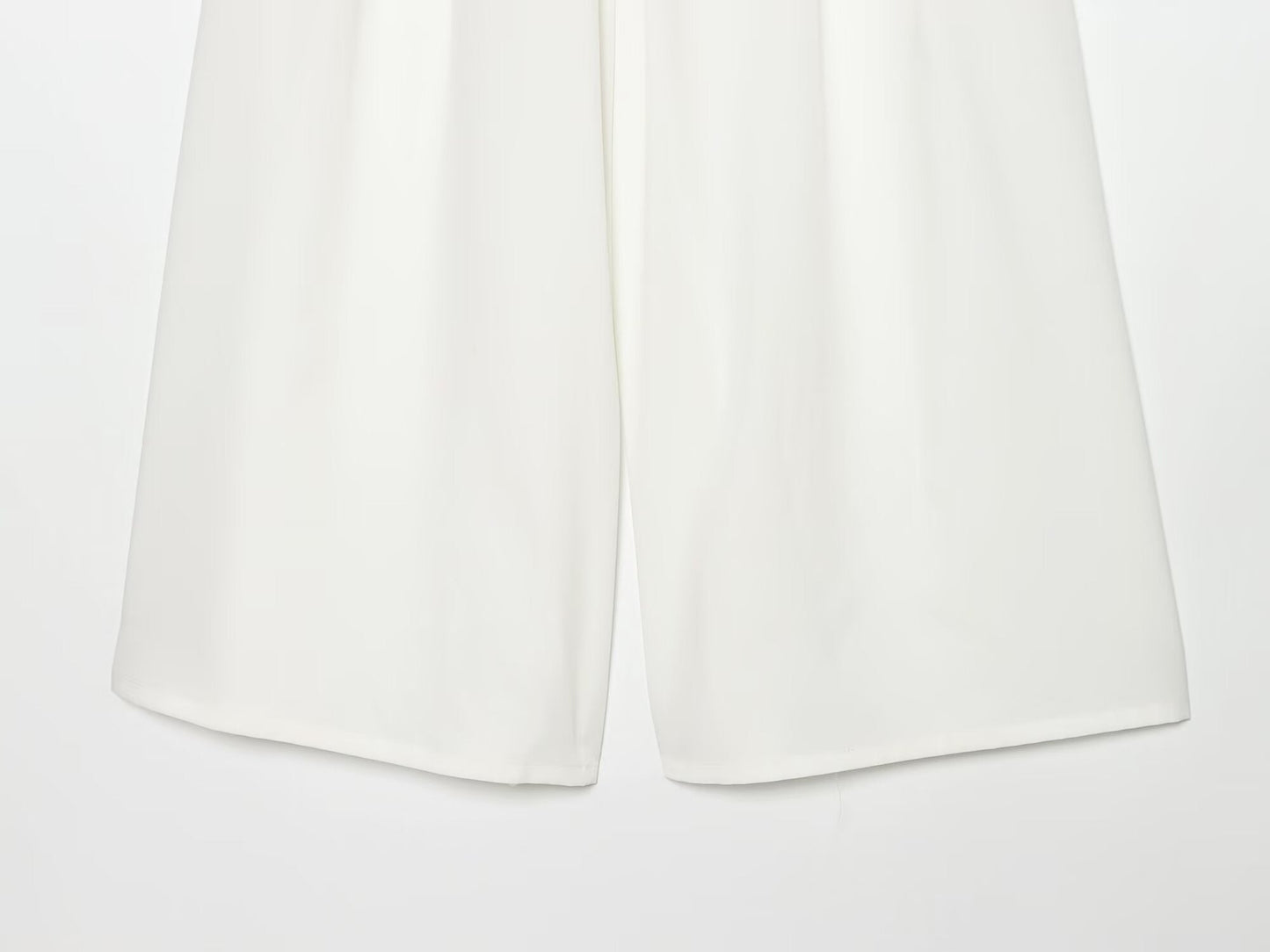 Women's with Belt casual pleated wide leg pants