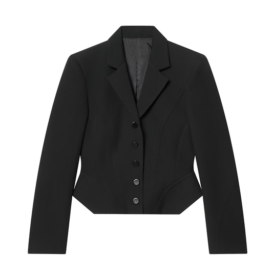 Women's slim single breasted short Blazer Coat