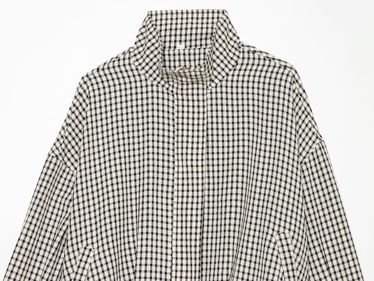 Women's checkered pilot jacket Coat