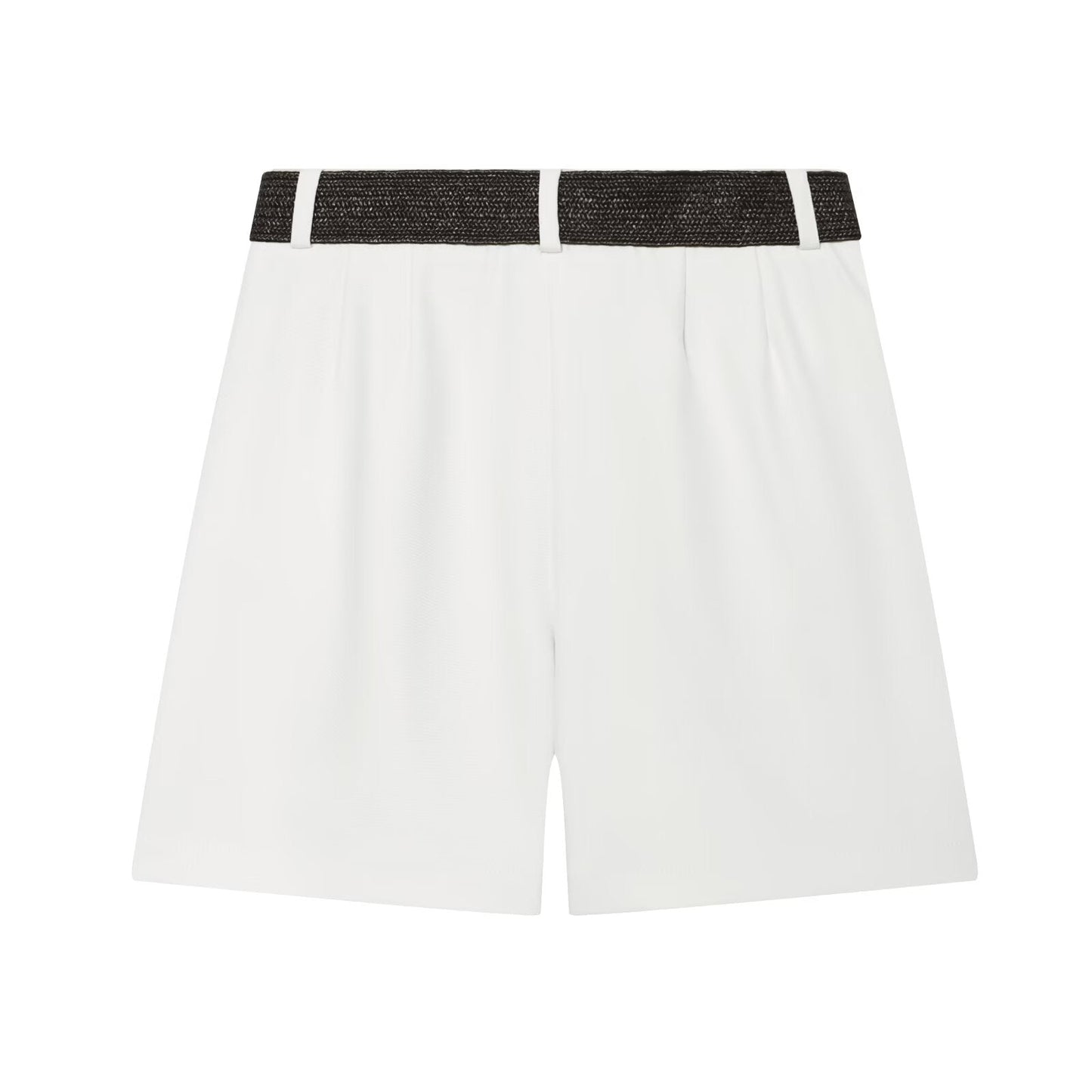 Women's With Belt pleated casual shorts