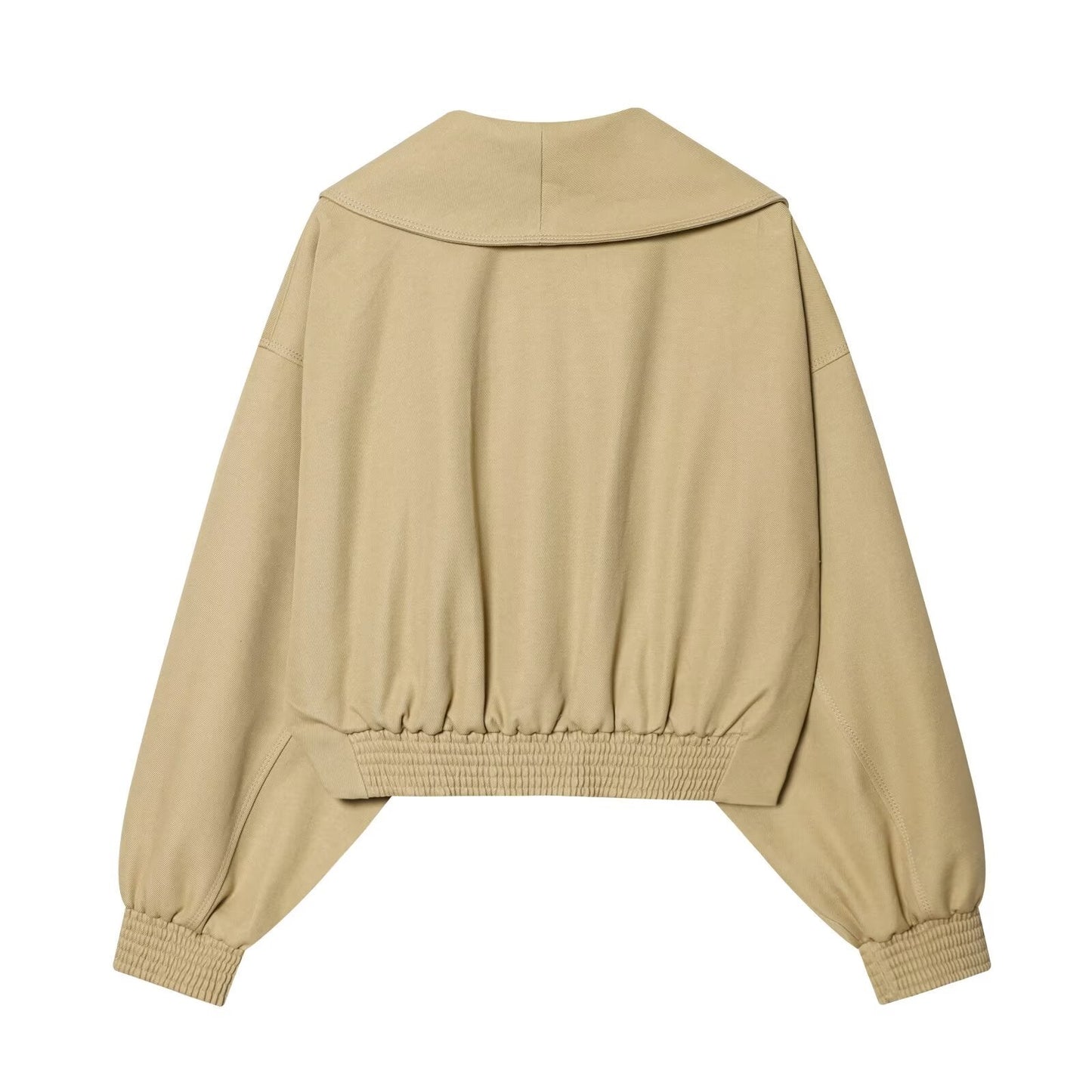 Women's buckle decorative short Coat