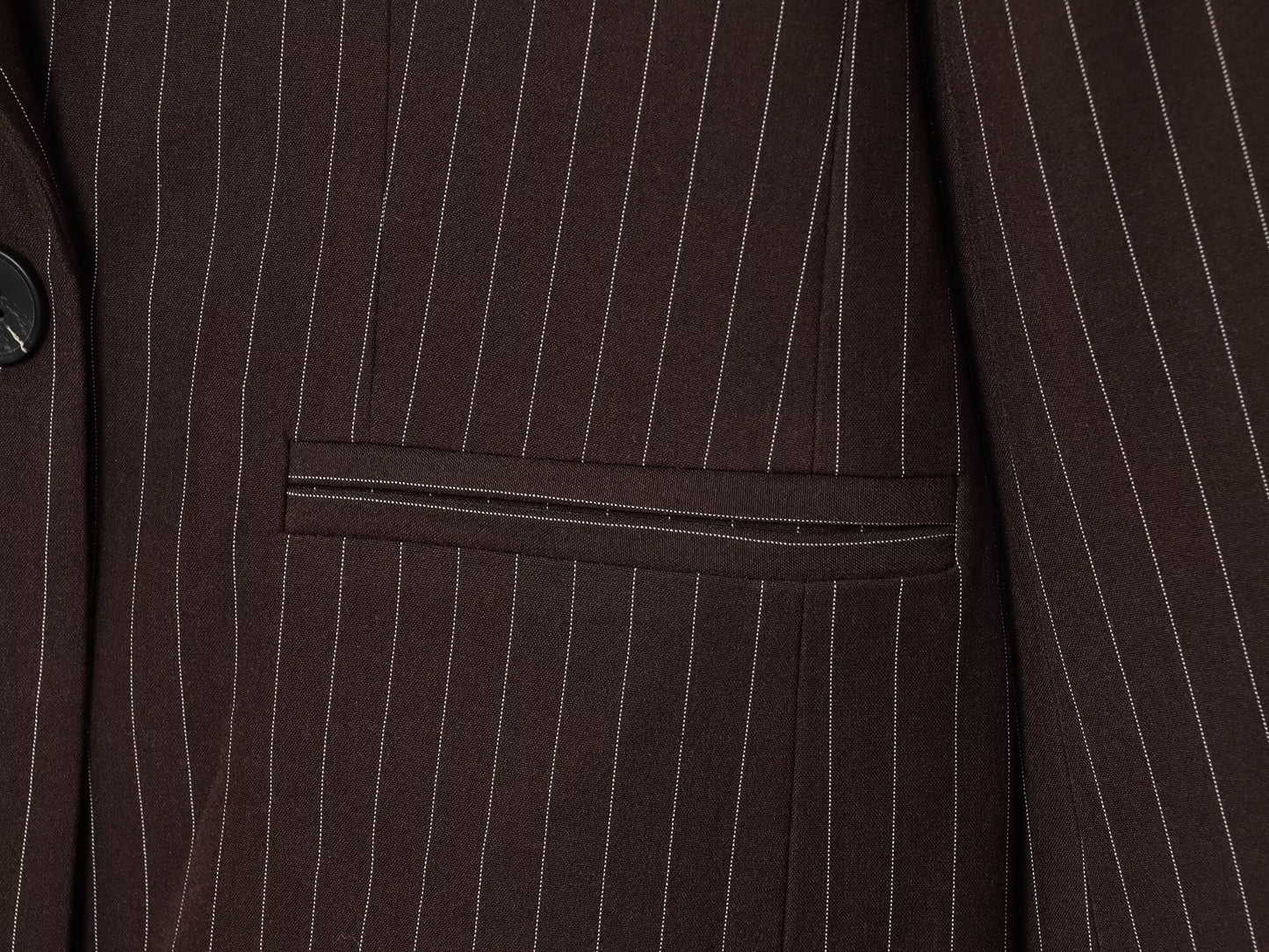Women's new fashion loose double breasted thin striped suit jacket
