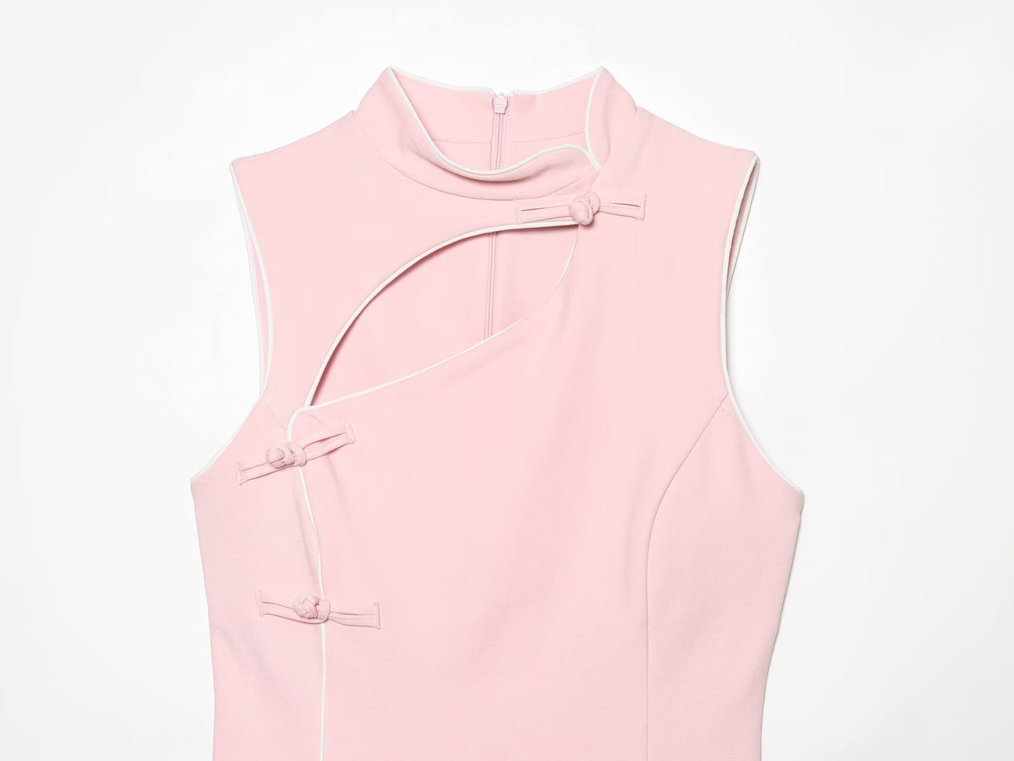 Women's rope knot buckle decoration mini dress