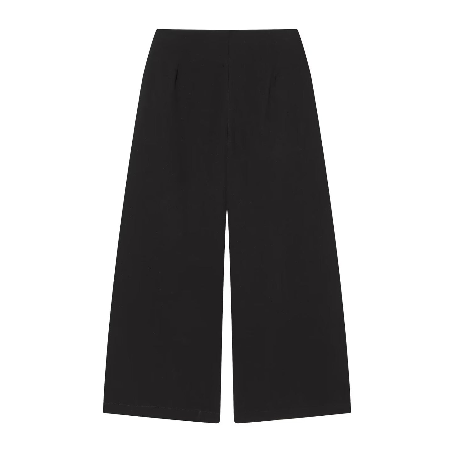 Women's buckle decoration casual bucket pants