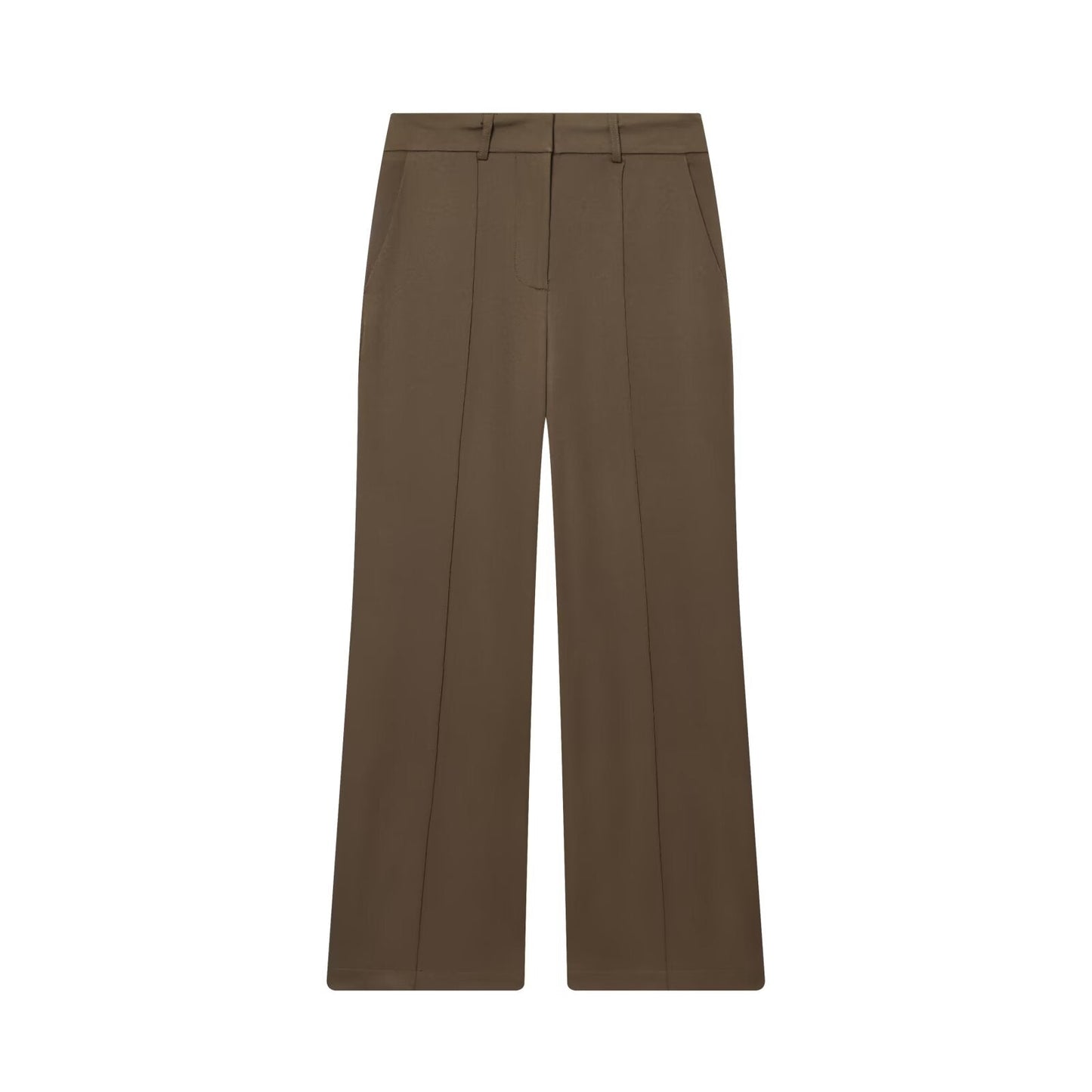 Women's new loose casual high waisted zipper pants