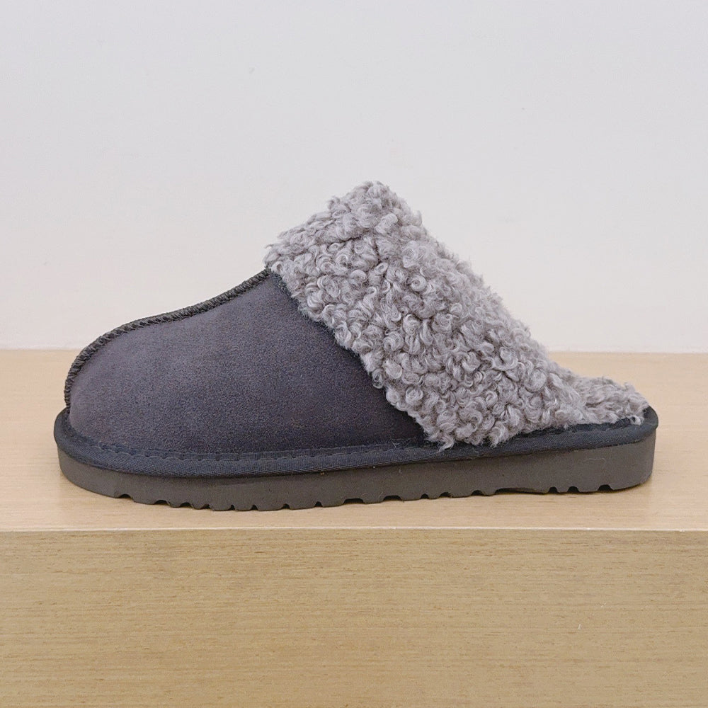 Women's new padded warm slippers with one pedal