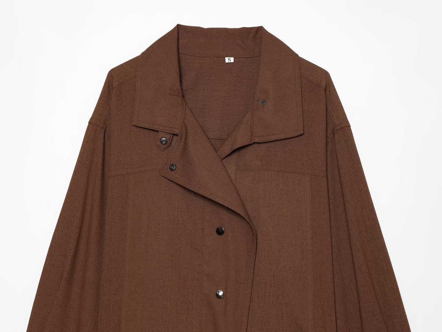 Women's Retro Buckle Long Sleeve Shirt