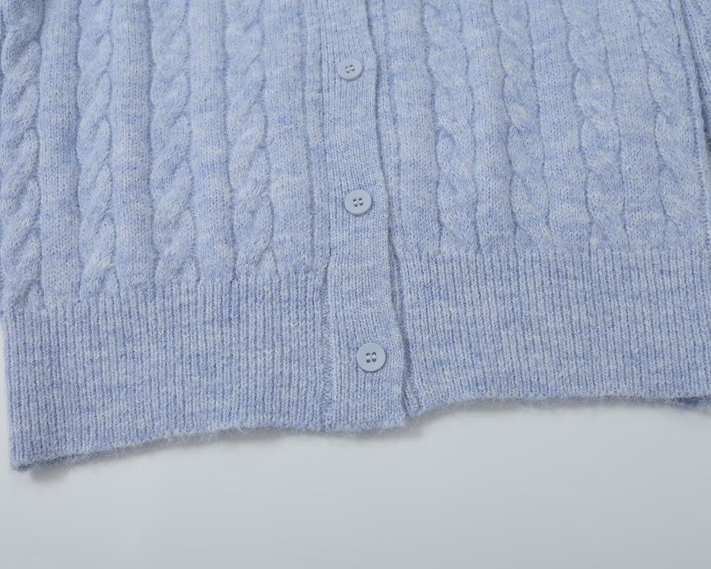 Women's doll collar crochet knitted cardigan