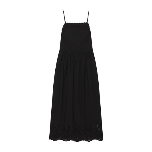 Women's hollowed out embroidered MIDI dress