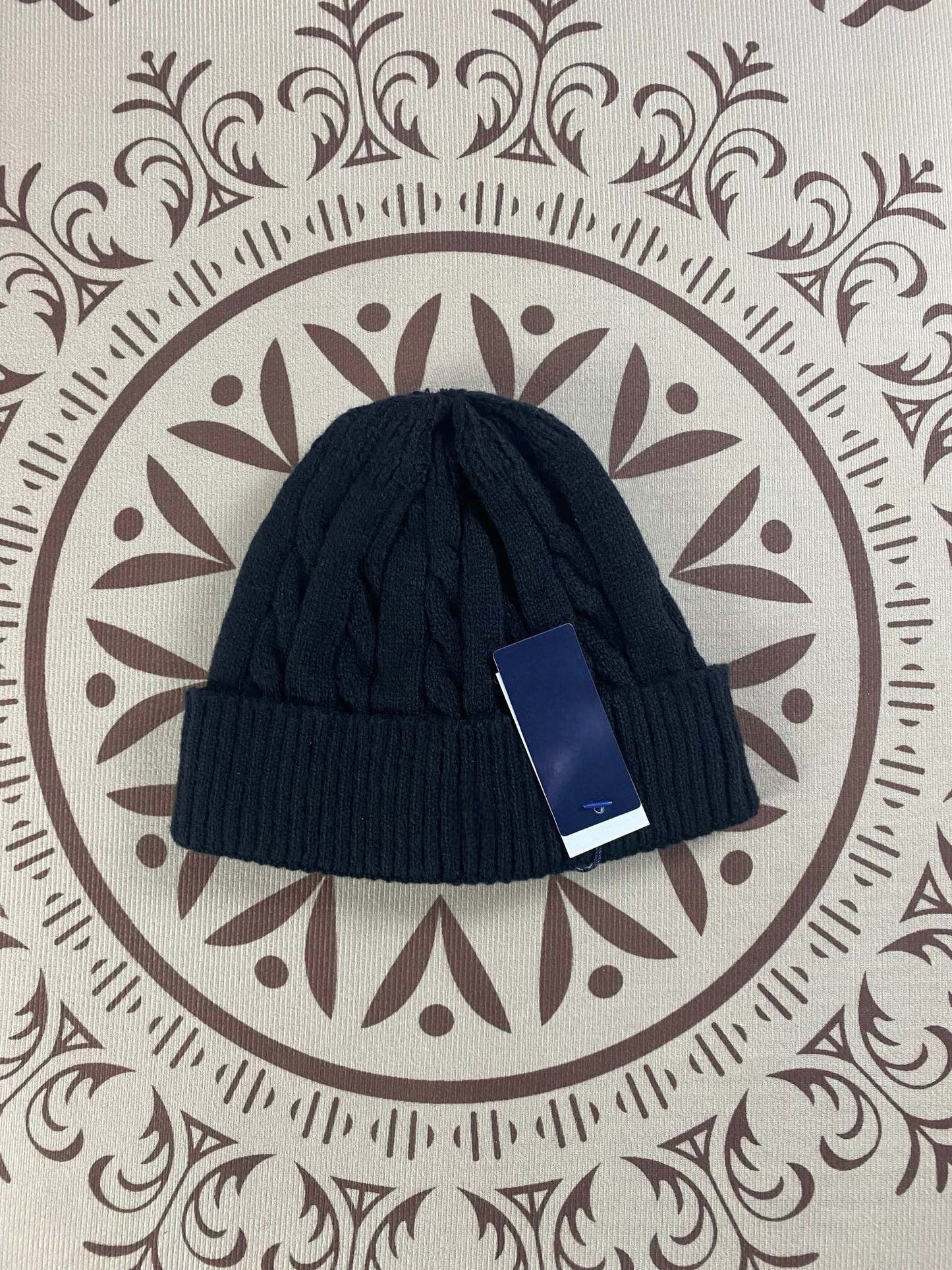 Men's and women's wild embroidered knitted hats windproof and cold-proof hats