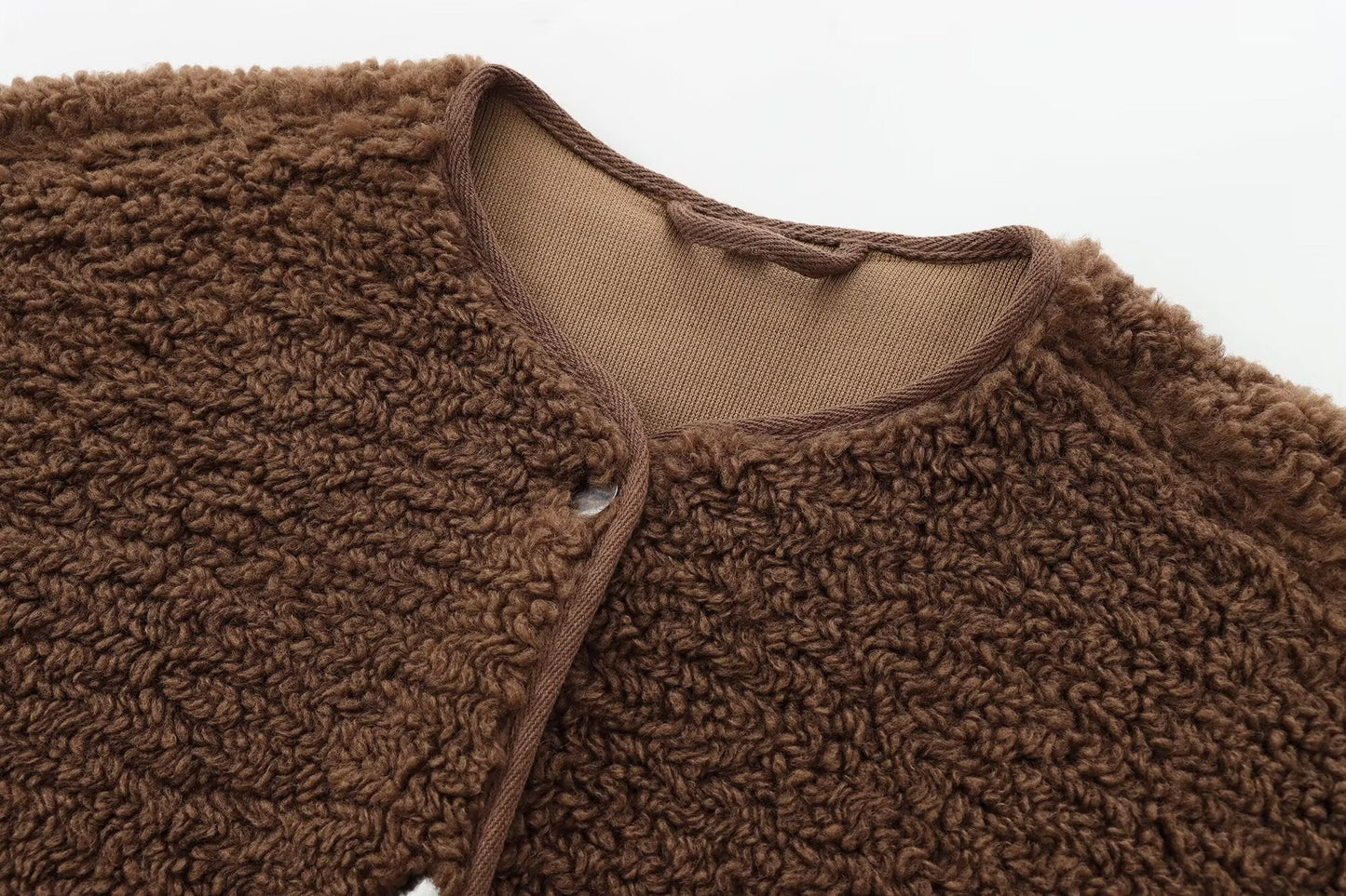 Women's warm fleece single breasted jacket Coat