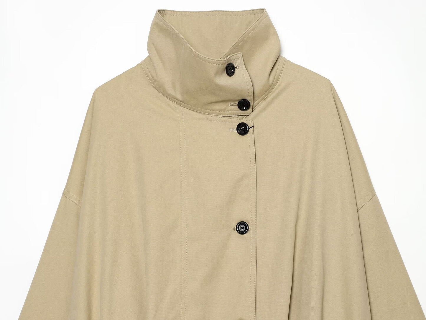 Women's loose standing collar pilot jacket Coat