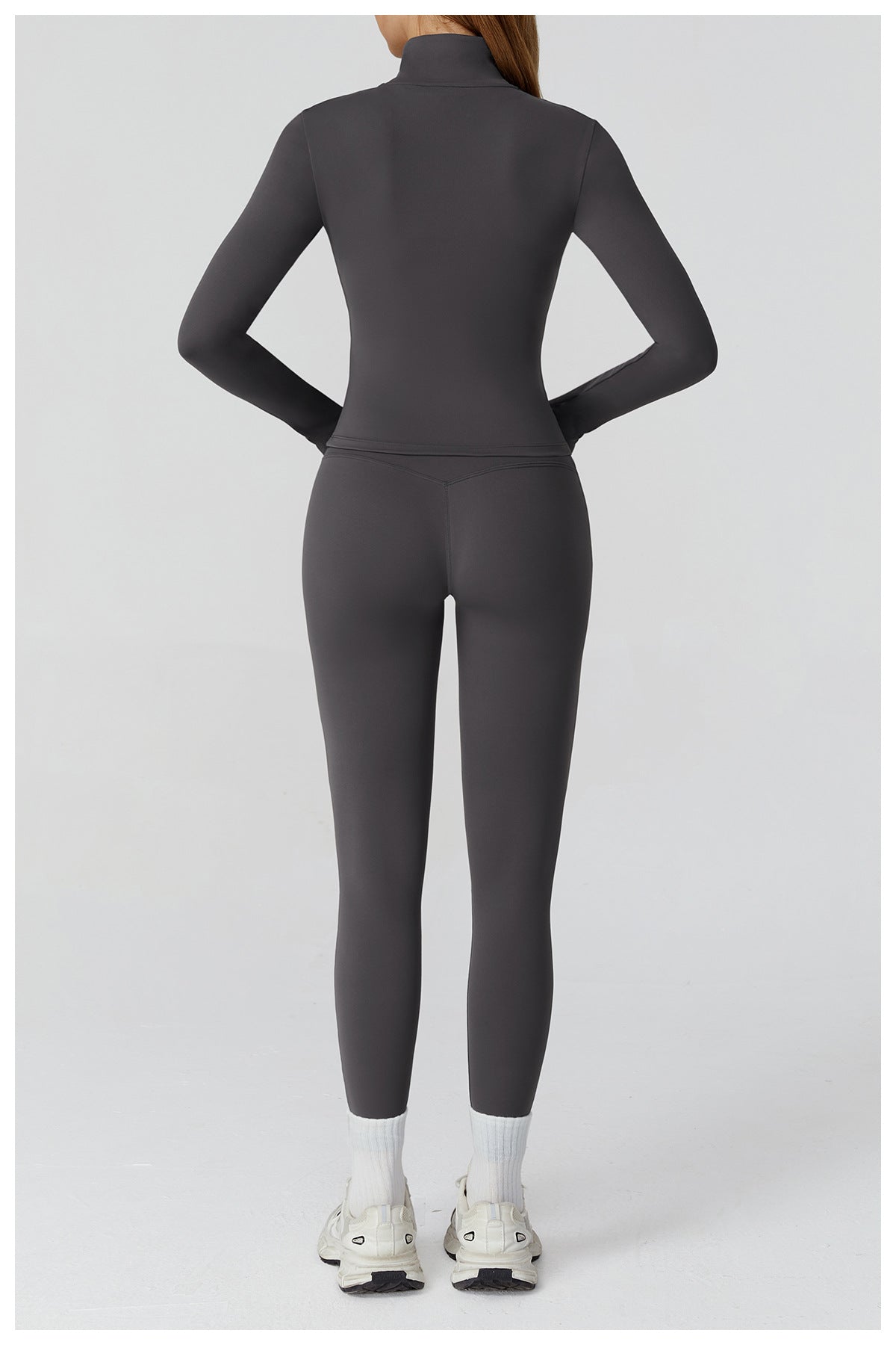 LU 2026 women's new contrast sanding zipper windproof yoga jacket