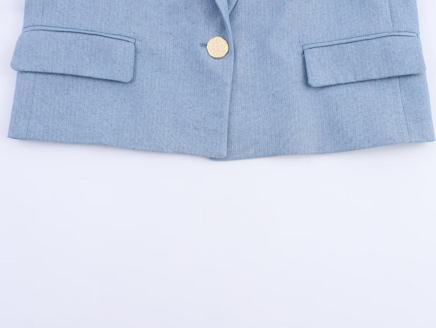 Women's 2025 new fashion short sleeved Button-up suit jacket+Pants suit