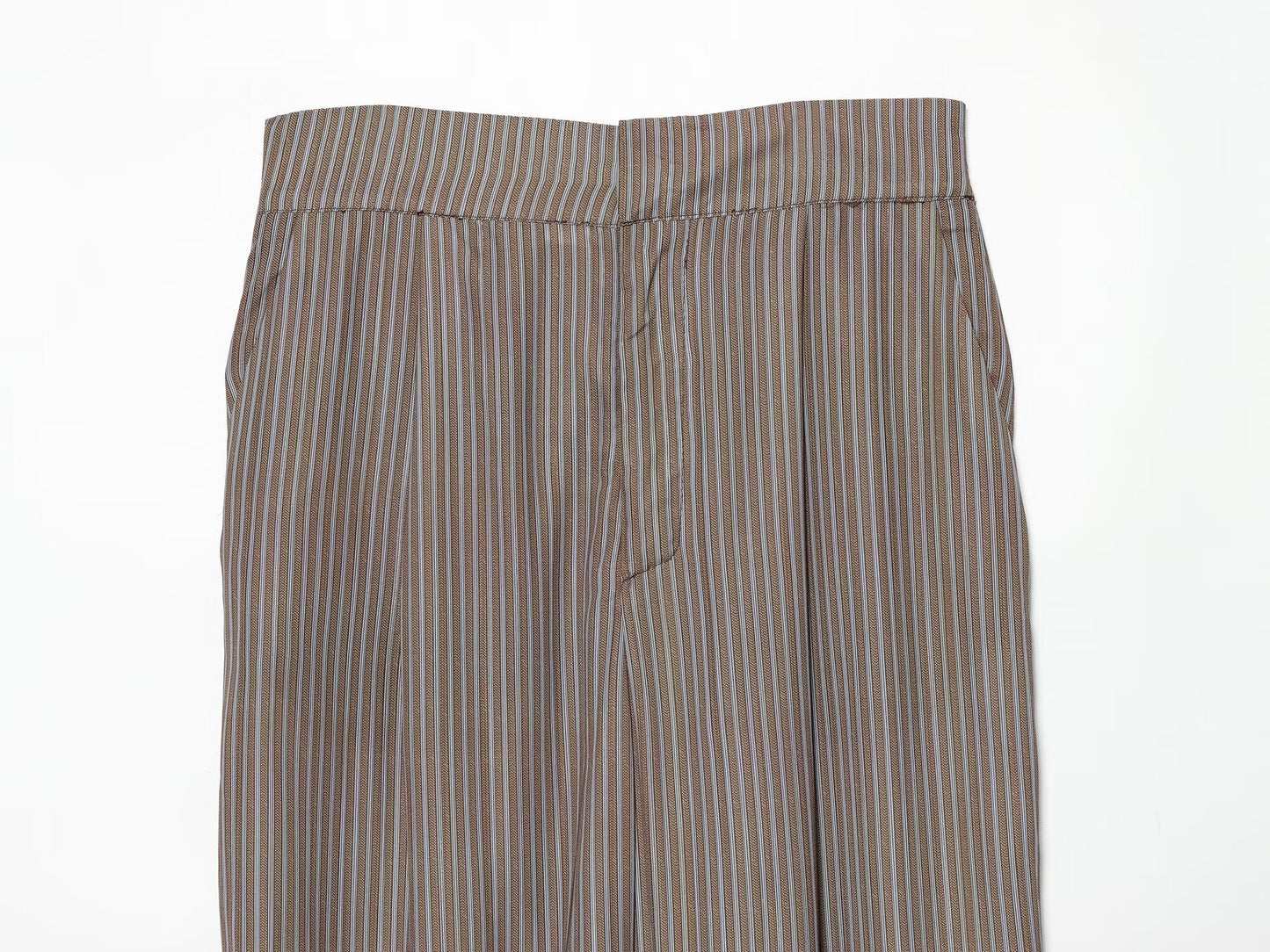 Women's bow decoration linen blended lantern pants
