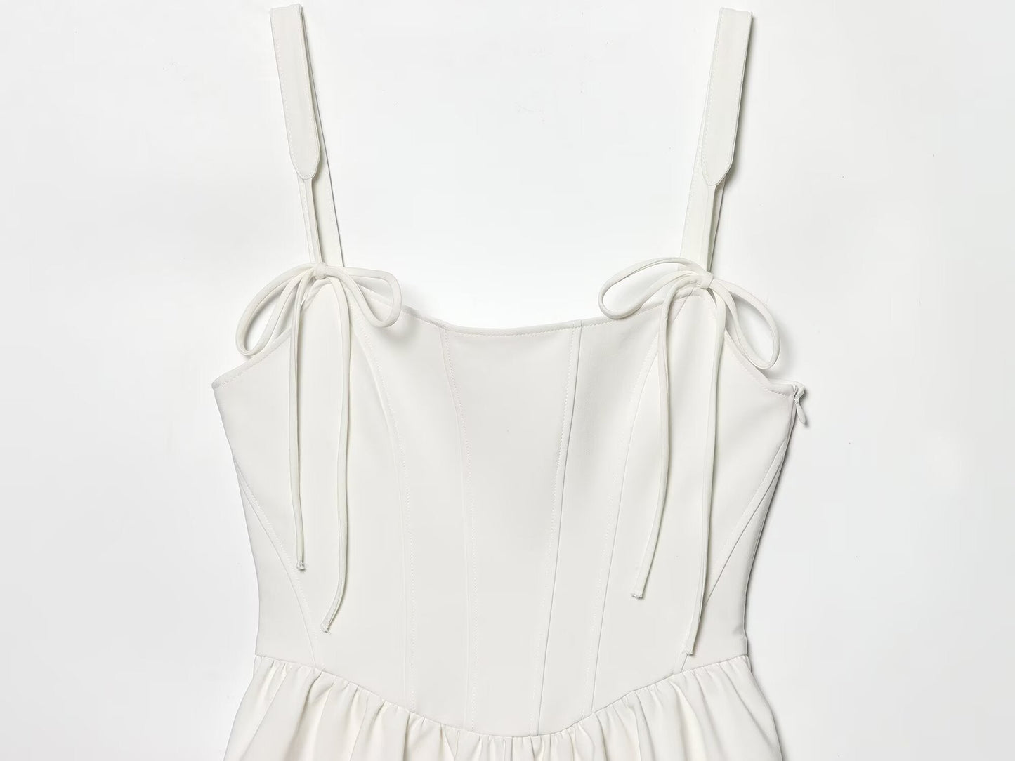 Women's tight corset style fluffy dress
