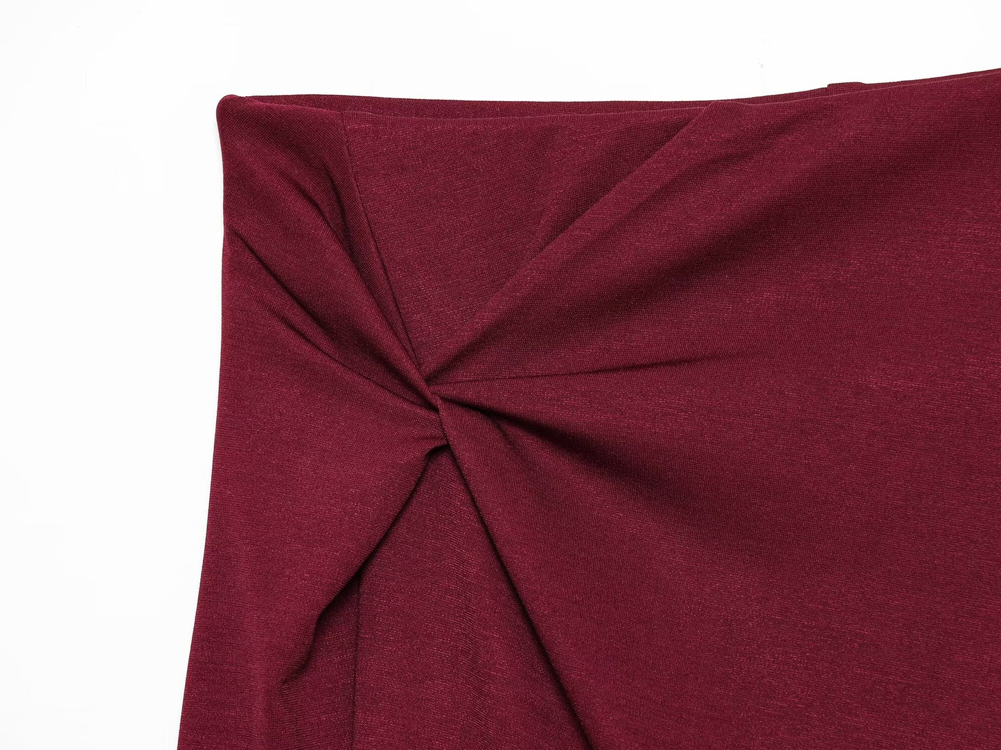 Women's twisted knot design casual MIDI skirt