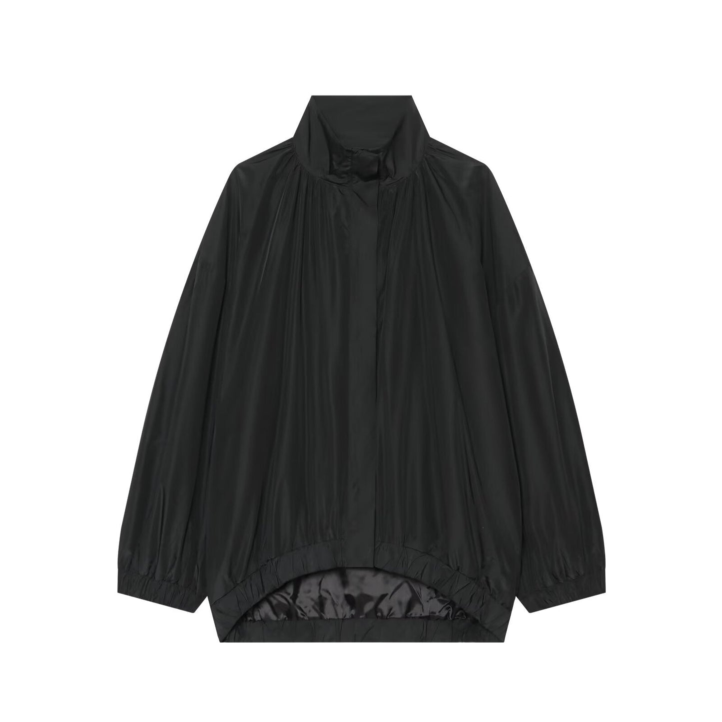 Women's loose stand collar oversized jacket
