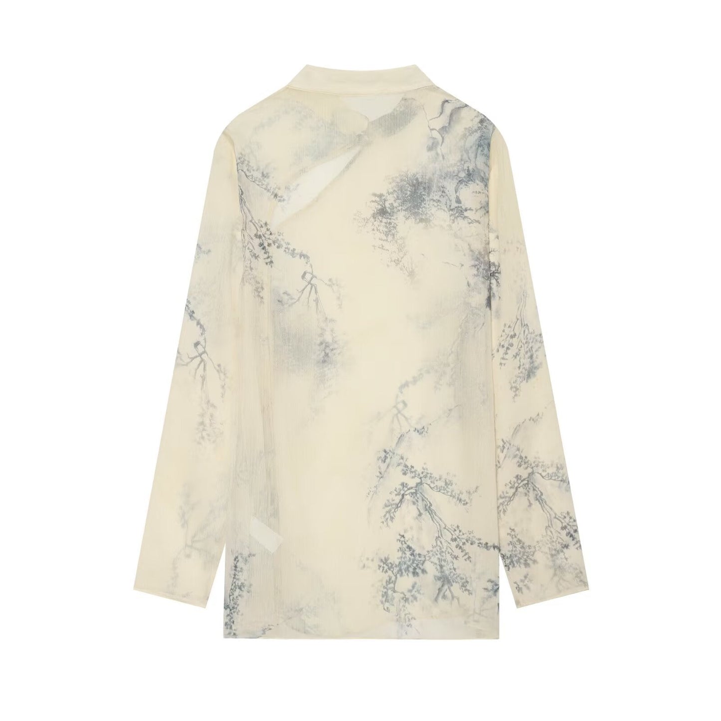 Women's comfortable printed button up shirt