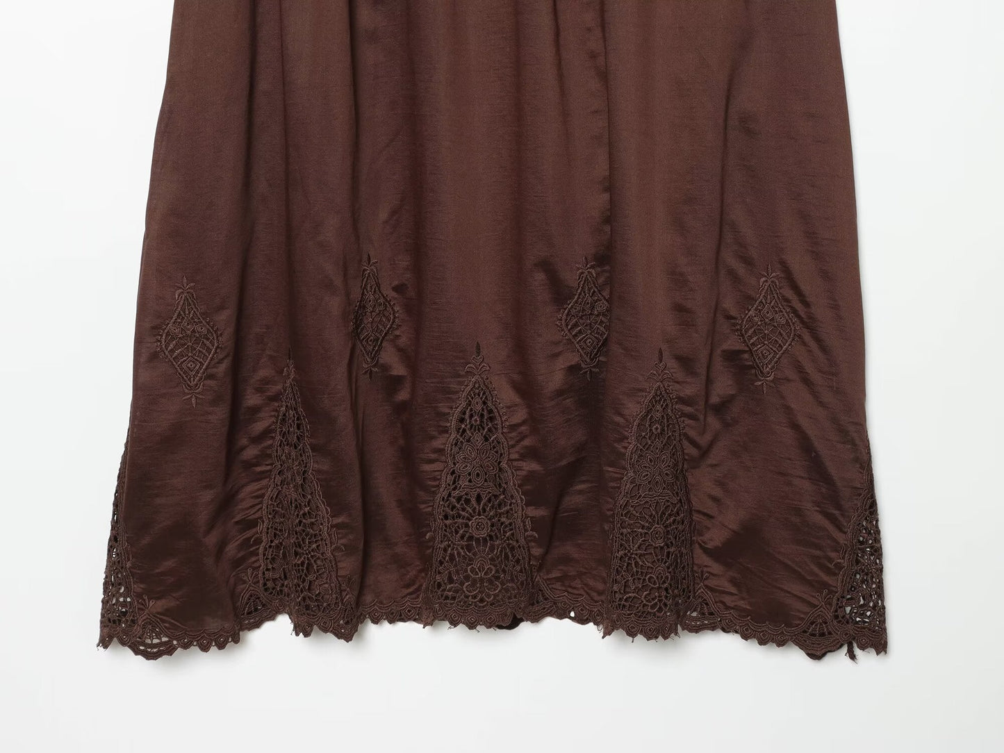 Women's casual embroidered fluffy MIDI skirt