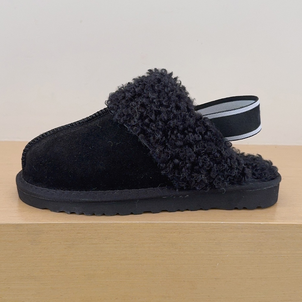Women's new thin-soled warm and velvet snow slippers