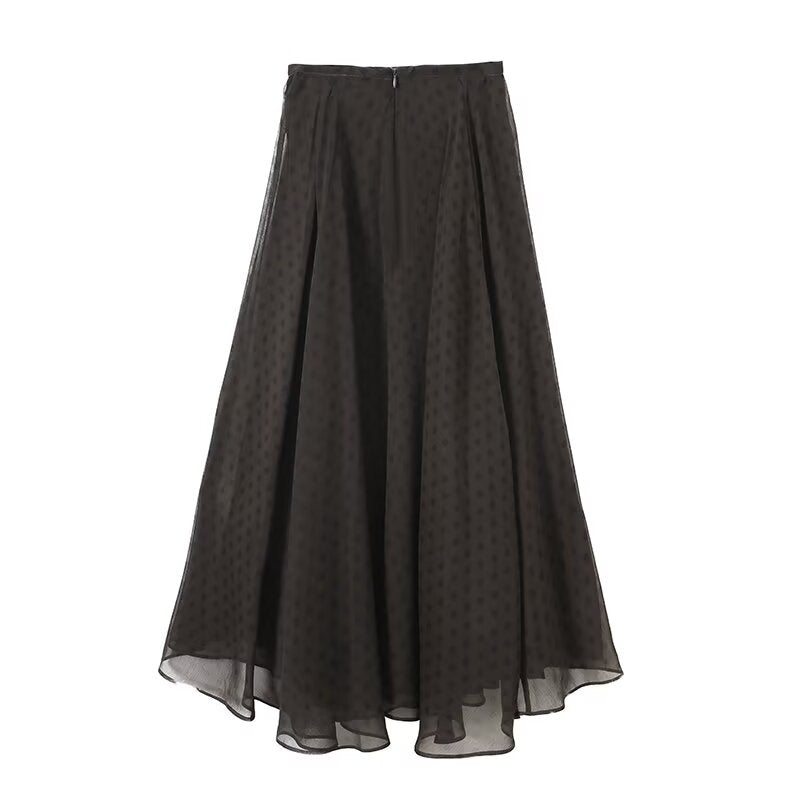 suit Women's 2 pieces new polka dot V-neck shirt+Skirt