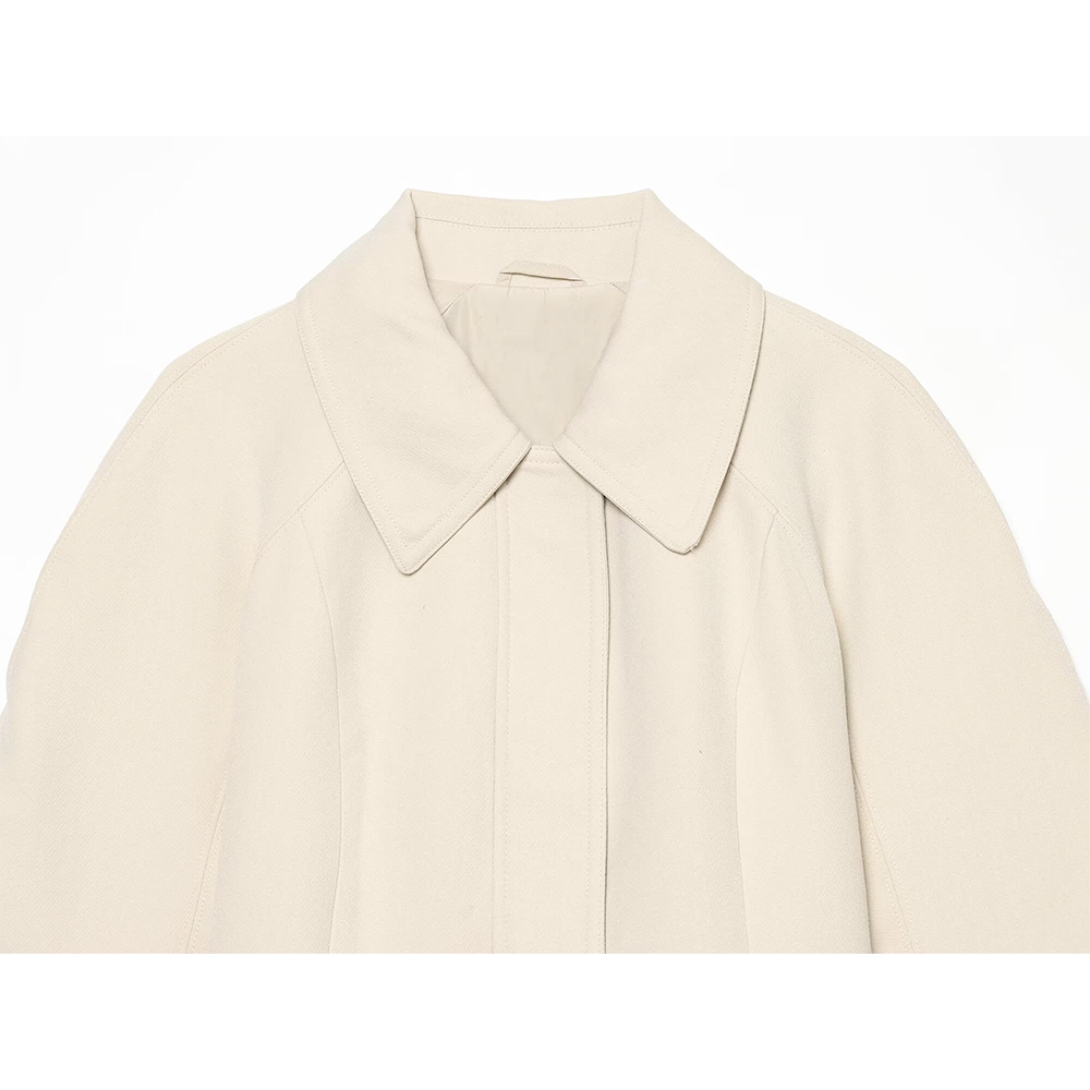 Women's with belt short skirt style jacket Coat