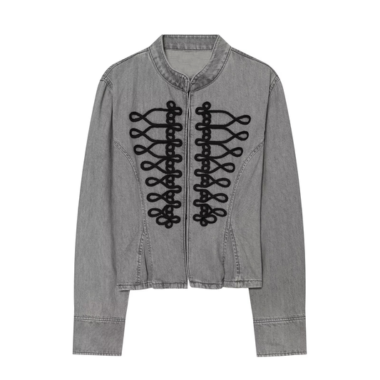Women's short skirt style hem slim Coat
