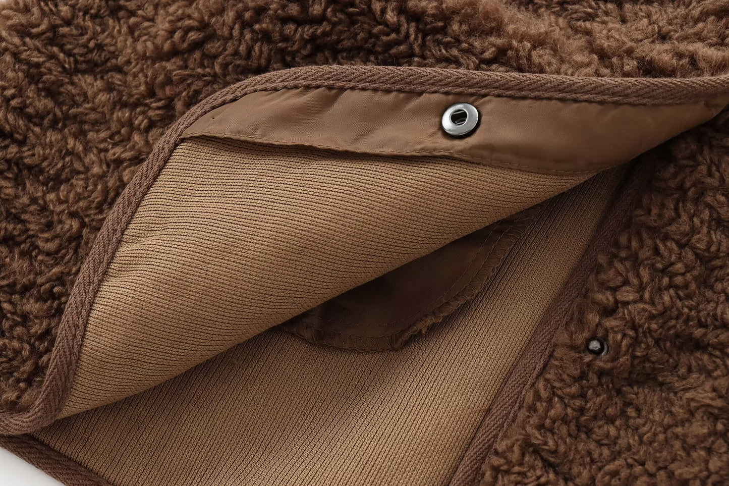 Women's warm fleece single breasted jacket Coat