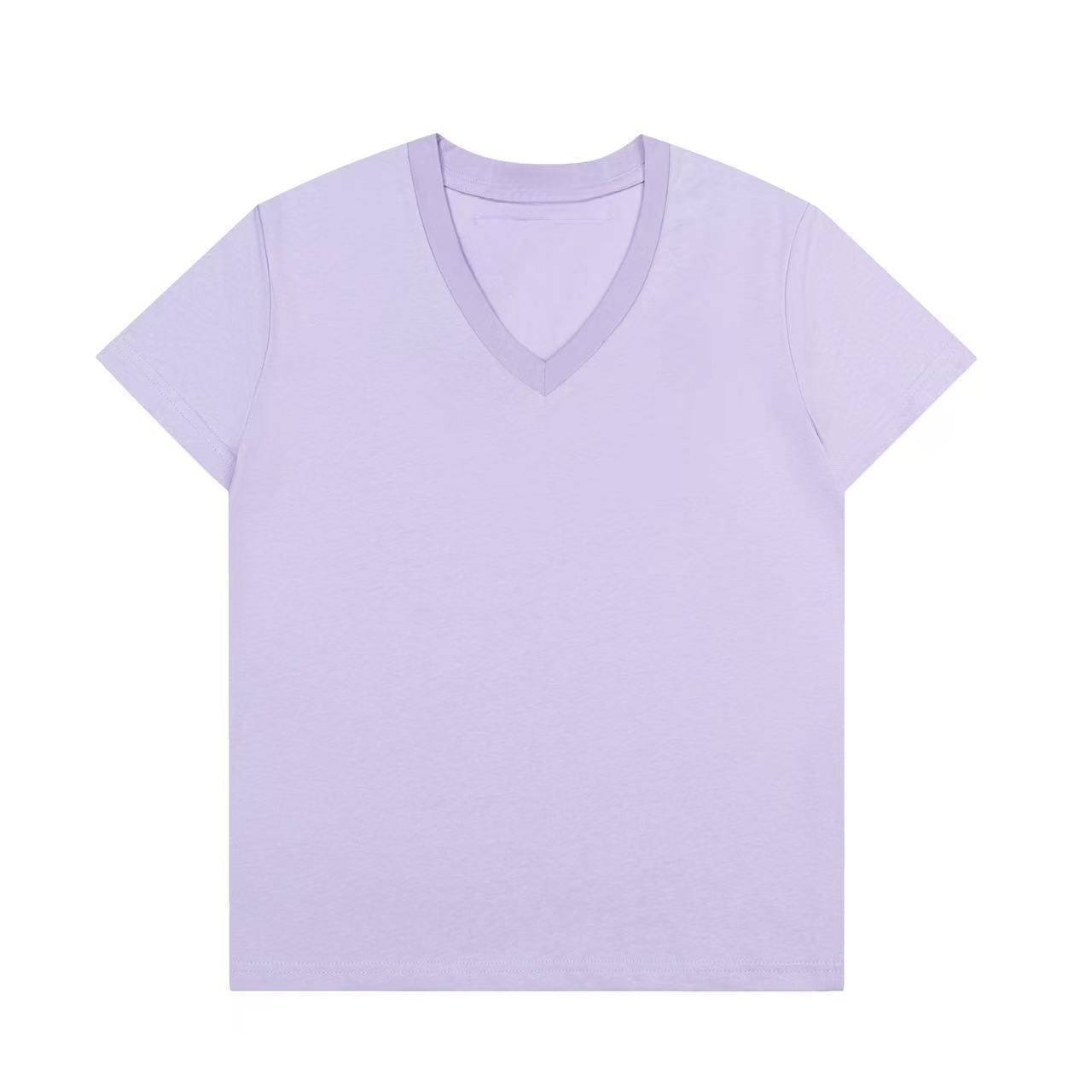 Women's new casual Joker V-neck short sleeve T-shirt